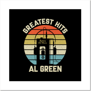 Greatest Hits Al Retro Walkman Green Vintage Art Posters and Art